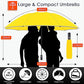 Inverted Umbrella Large Windproof Umbrellas for Rain Sun Travel Umbrella Compact with Reflective Stripe