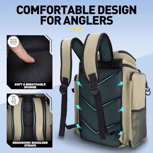 Fishing Backpack with Rod Holders