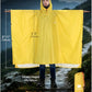 Hooded Rain Poncho for Adult Waterproof Lightweight Raincoat