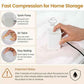 Foldable Vacuum Compression Storage Box (2 Count)