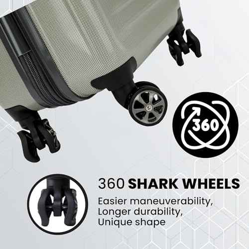 Rails 2 Piece Luggage Set with 360° Spinner Wheels