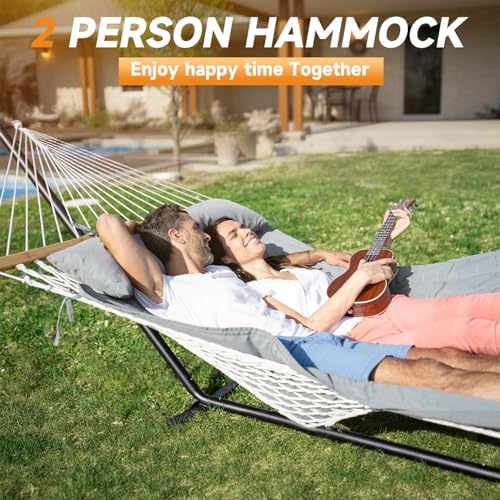 2 Person Double Hammock with Stand