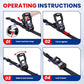 MOCA Heavy Duty Ratchet Straps Tie Down 4 Pack 1.6" x 15ft (4 Count)