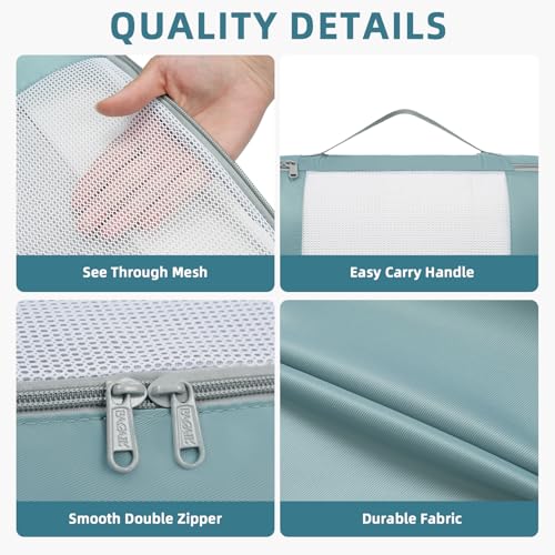8 Set Packing Cubes Various Sizes Packing Organizer for Travel Accessories Luggage Carry On Suitcase