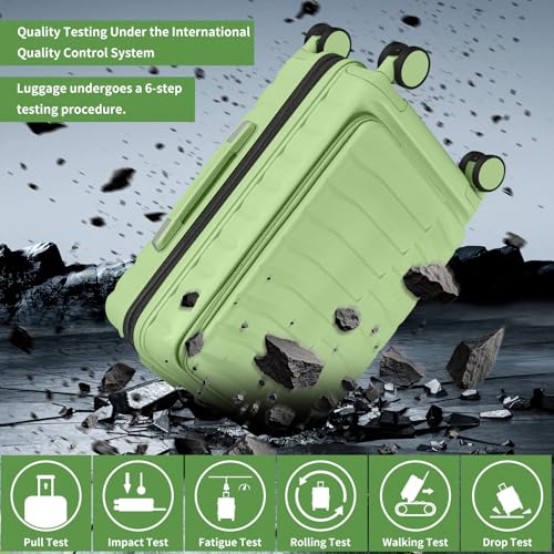 22×14×9 Airline Approved Carry On Luggage with Front Open Pocket