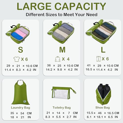 Compression Packing Cubes for Travel