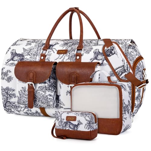 Garment Bag for Travel Convertible Carry on Travel Duffel Bag for Men Women (3 Count)