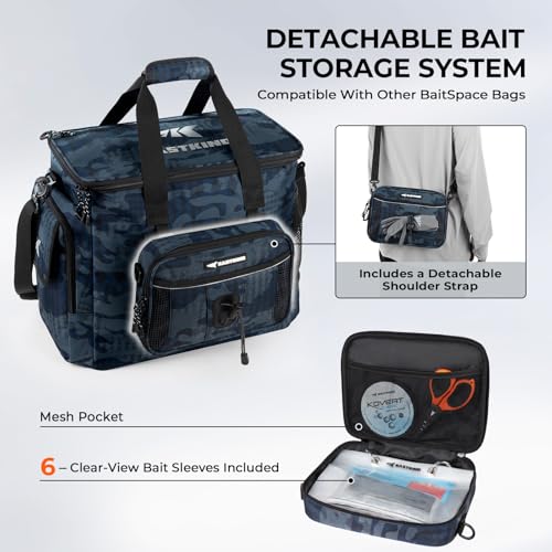 BaitSpace Tackle Bag with Removable Bait Binder