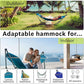 Ultimate Relaxation Portable Hammock Stand with Cotton Canvas Net