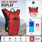 Lightweight Hydration Backpack with 2L Water Bladder Water Backpack Hydration Pack for Cycling Running Biking Hiking Backpack Red