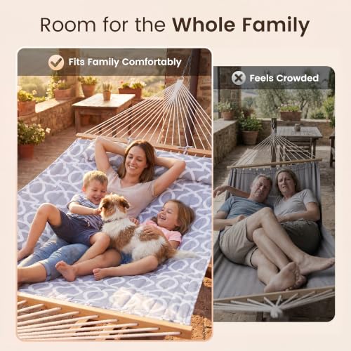 2Person Quilted Hammock with SpreaderBar