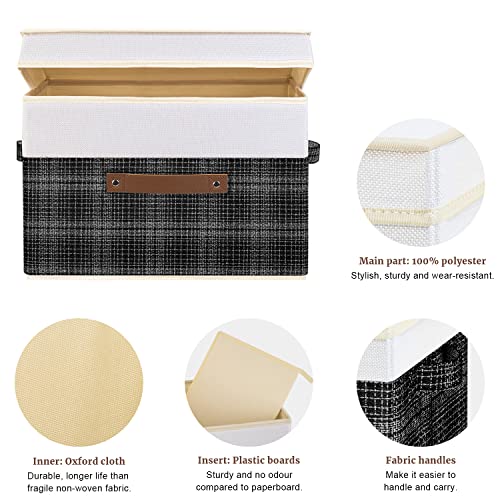 Collapsible Storage Bins with Lids (3 Count)