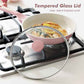 12.5In Nonstick Ceramic Frying Pan with Lid