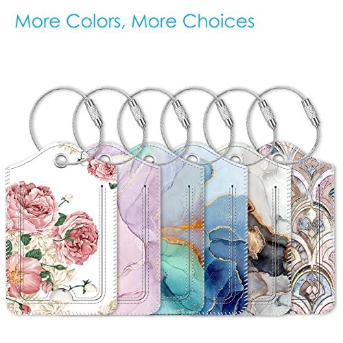 Luggage Tags Privacy Cover ID Label for Travel Bag Suitcase (2 Count)