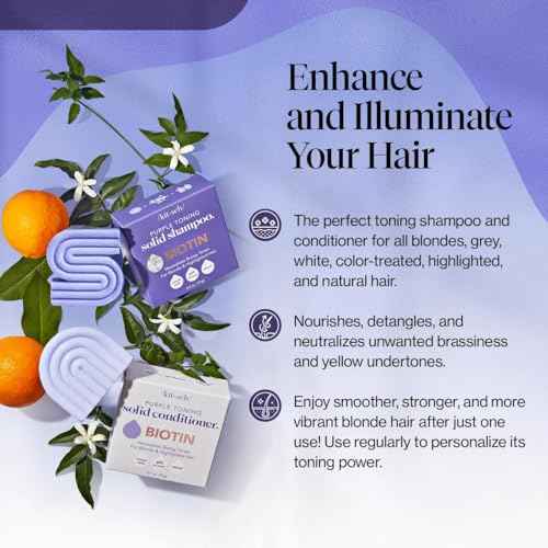 Purple Shampoo & Conditioner Set For Blondes & Color Treated Hair (5.9 Ounce)