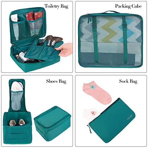 8 Set Packing Cubes Luggage Packing Organizers for Travel Accessories