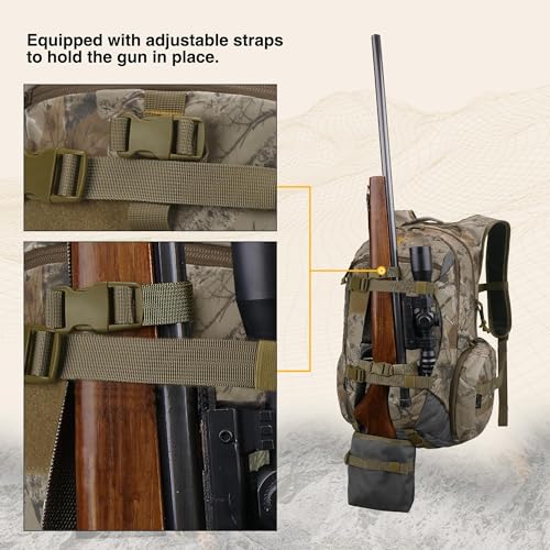 40LCamo Hunting Backpack for Bow Rifle Gun