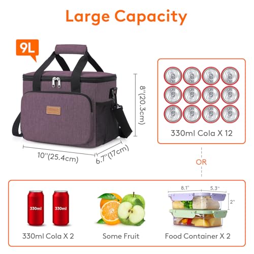 Medium Lunch Bag (Purple / Medium(9L))
