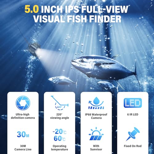 5inch Portable Fish Finder Camera Underwater Fishing Camera