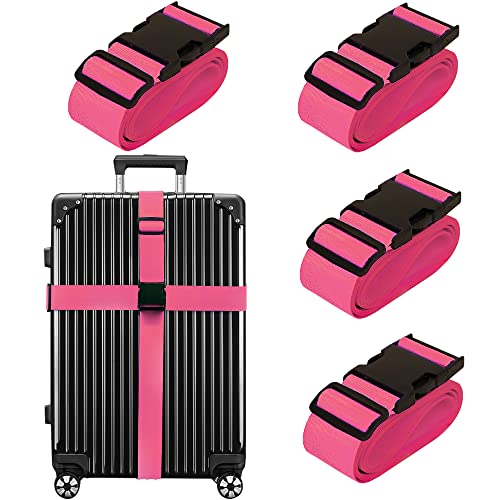 Luggage Straps for Suitcases TSA Approved Travel Belt 8 Pack by Chelmon (8 Count)