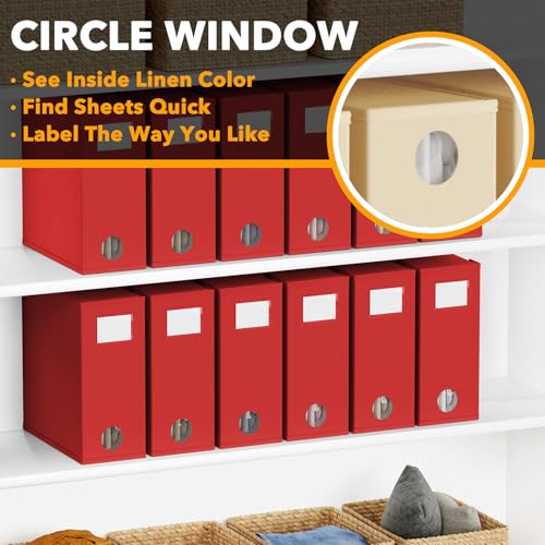 12 Pack Bed Sheet Organizers and Storage (12 Count)
