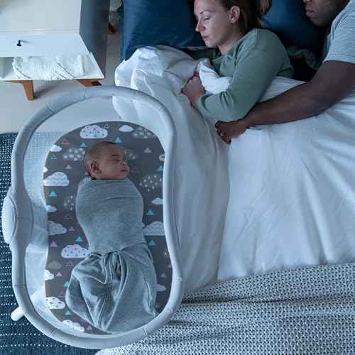 Stretch Fitted Bassinet Sheet Set BROLEX 2 Pack Cradle Sheets for Bassinet Pad (2 Count)
