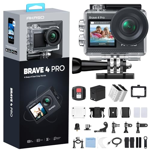 Brave 4 Pro Action Camera 4K 30fps Waterproof Underwater Camera
