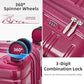 5 Piece Hardside Expandable Luggage Sets with Wheels Lock (5 Count)