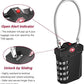 ZHEGE TSA Luggage Locks, Zipper Lock with Inspection Indicator, 4 Digit Cable Lock with 5.5 Inch Flexible Cable for Suitcase, Backpack, Baggage, Gym Locker, Toolbox (2 Pack, Black and Silver)