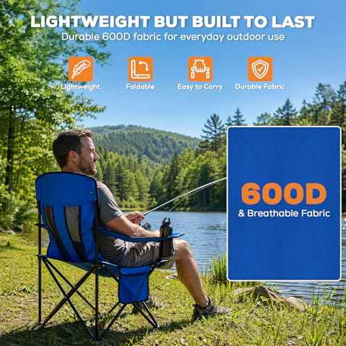 Portable Camping Chairs for Adult (2 Count)
