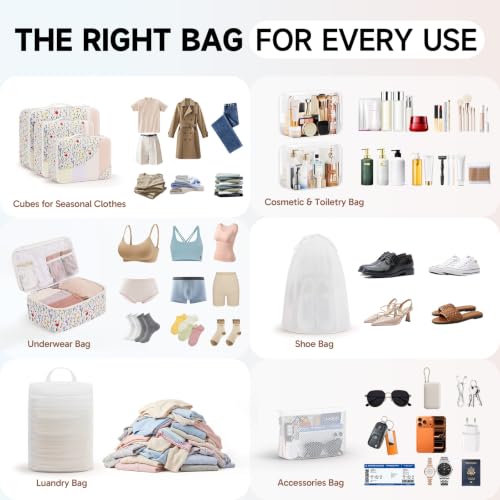 9 Set Packing Cubes for Travel (9 Count)