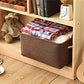 Decorative Basket Rectangular Fabric Storage Bin Organizer Basket with Handles for Clothes Storage