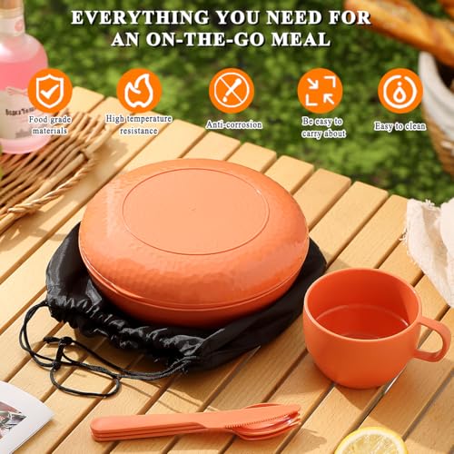 6 Piece Camping Mess Kit with Bowl