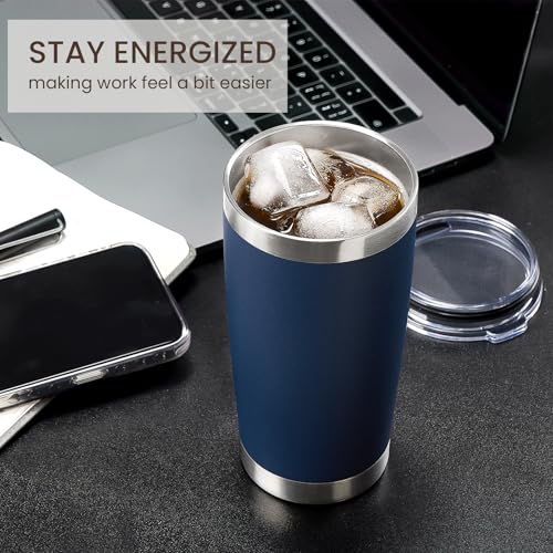 20oz Tumbler 12 Pack Double Wall Vacuum Insulated Travel Mug Bulk (12 Count)