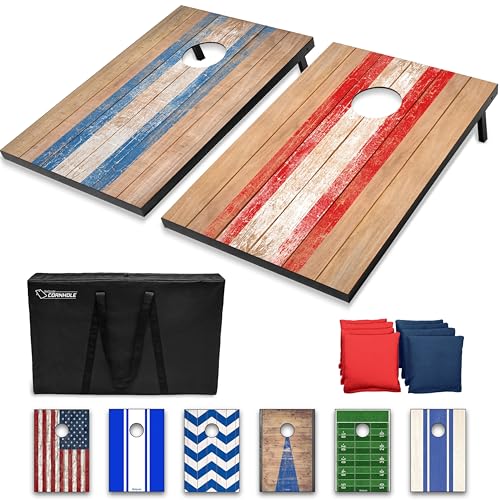 3 x 2 ft Barnwood Design Cornhole Game Set