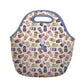 LunchTote Zippered Bag Insulated Neoprene Caddy (Happiest Cup / Large 4.5 Quart Lunch Tote)