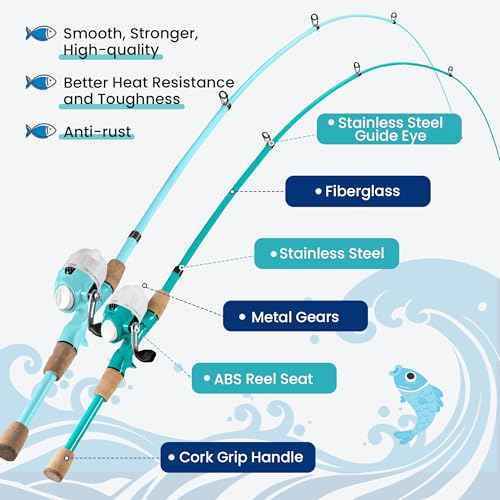 Kids Fishing Pole 2 Pack (2 Count)