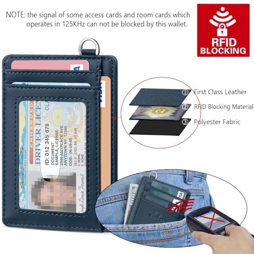 Slim Minimalist Wallet RFID Credit Card Holder for Men