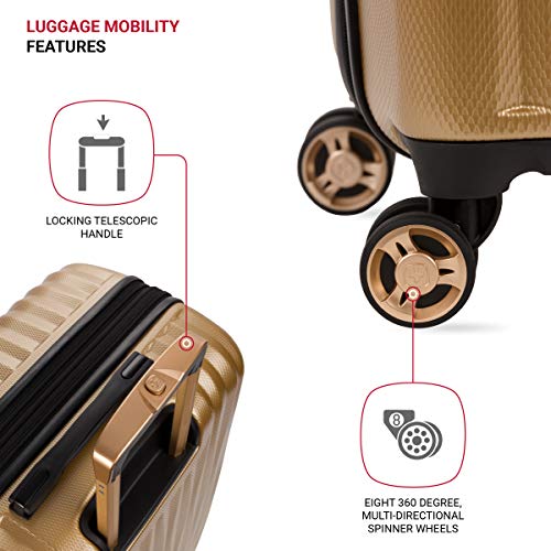 7272 Energie Expandable Hardside Luggage with Spinner Wheels and TSA Lock