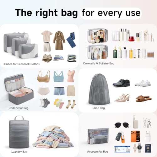 9 Set Packing Cubes for Travel (9 Count)