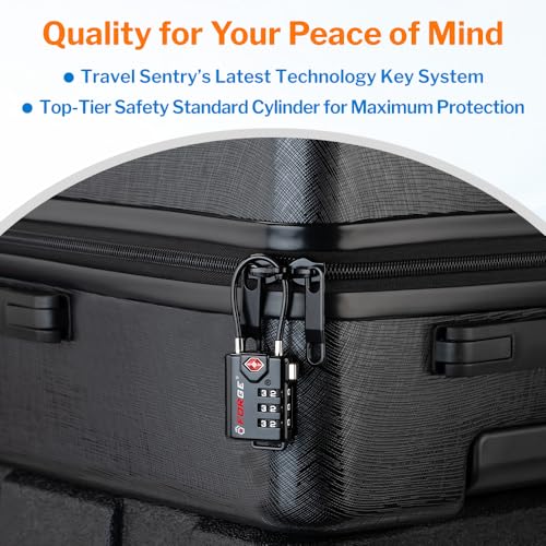 Open Alert TSA Approved Luggage Locks (6 Count)