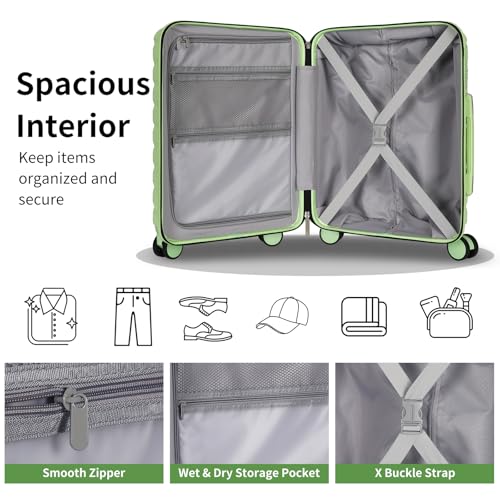 5 Piece Hardshell Luggage Sets (5 Count)