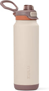 ZULU Powerfill Pro 32oz Stainless Steel Water Bottle with Quick Fill Lid, Triple Walled Vacuum Insulated Metal, Leak Proof Locking Lid, Sip and Chug, Reusable BPA Free, Driftwood - Roamly