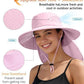 UPF 50+ Wide Brim Sun Hat with Neck Flap