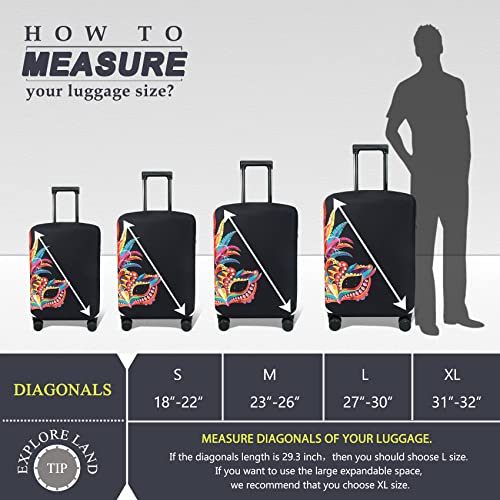 Travel Luggage Cover Suitcase Protector Fits 27