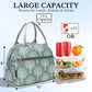 Lunch Bag for Women Insulated Lunch Box Corduroy Lunch Tote Cooler for Travel Work Picnic