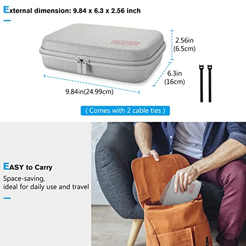 Hard Travel Electronic Organizer Case for MacBook Power Adapter Chargers Cables Power Bank Apple Magic Mouse Apple Pencil USB Flash Disk SD Card Small Portable Accessories Bag