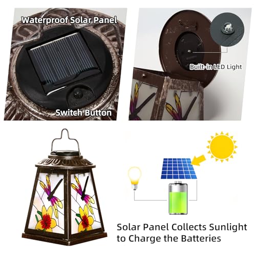 Dragonfly Solar Lantern with Shepherd Hook