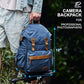 Blue Canvas Camera Backpack
