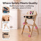 Beyond Junior Convertible Wooden High Chair with Removable Tray